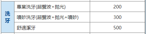 价格表 价格表