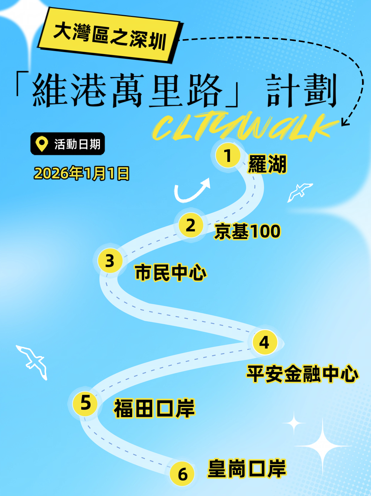 維港萬里路，走遍大灣區｜2026元旦徒步，沿深南大道點亮城市地標
