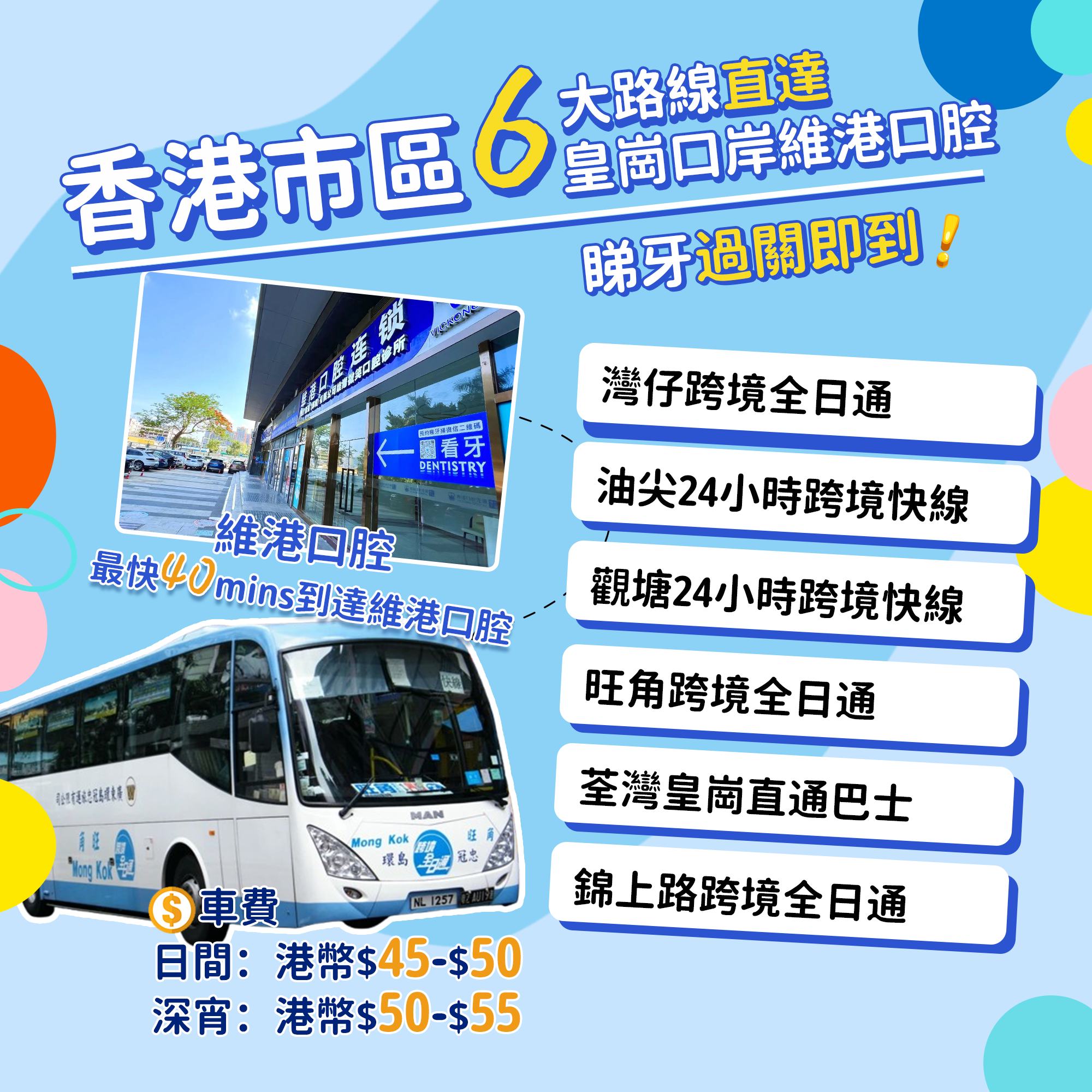 维港口腔睇牙过关即到